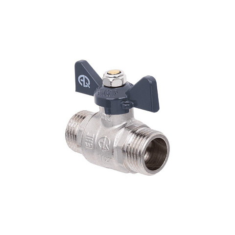 Кран для воды, 1/2", ш-ш, ручка-бабочка, AquaLink 2336