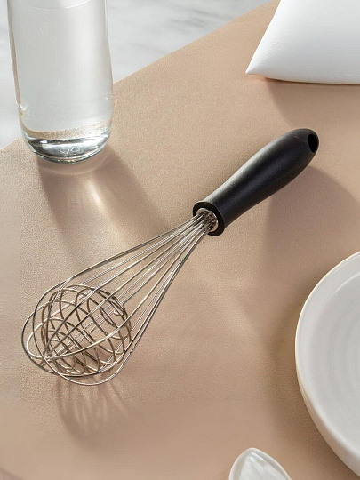 Венчик универсальный, сталь, нейлон, 28 см, усиленный, навеска, Y4-9590