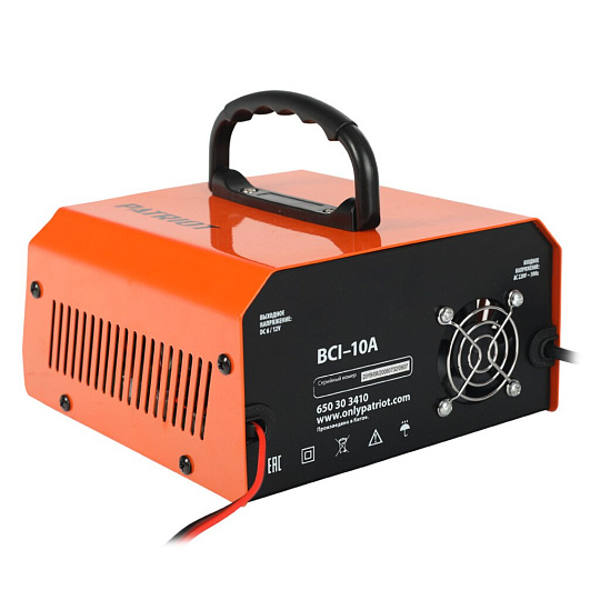 Зарядное устройство Patriot, BCI-10A, 400 В, 10 А, WET, AGM, GEL, 650303410