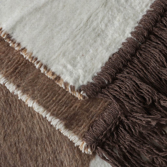 Плед евро, 200х220 см, 60% хлопок, 40% акрил, Karteks, Soft Komfort, PS382, какао, 104/200.382