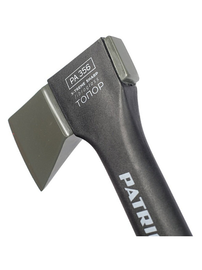 Топор Patriot, Logger X-Treme Sharp PA 356 T7, универсальный плотницкий, рукоятка пластик, обрезиненная, 0.64 кг, с чехлом, 777001300