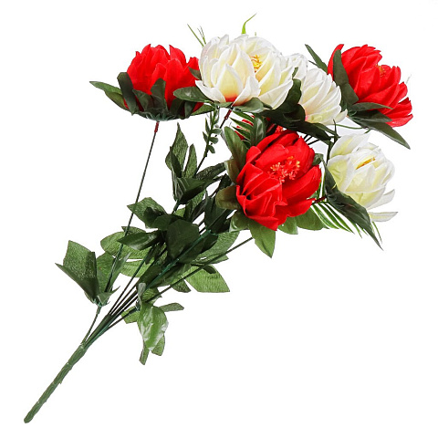 Цветок искусственный декоративный пасхальный, Георгин, 55 см, в ассортименте, FB116