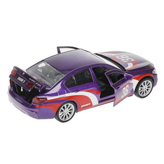 Машина детская Технопарк, BMW 5 Series Sedan M-Sport, 12 см, свет, звук, металл, 5ER-12SLSRT-PRL