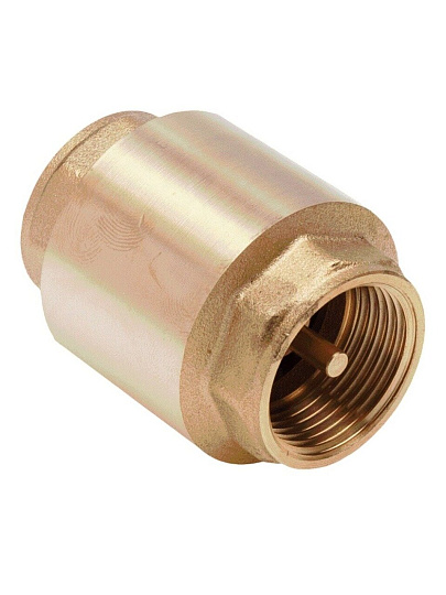 Клапан обратный 1/2'', г-г, шток латунь, AquaLink