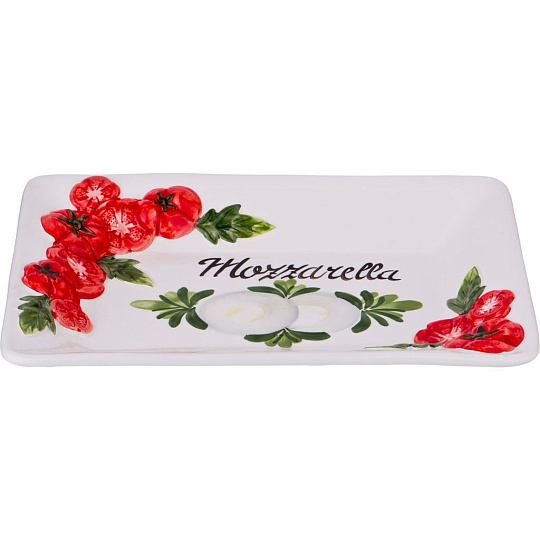 Блюдо "моцарелла" 32*22 см. высота=4 см. , 628-647
