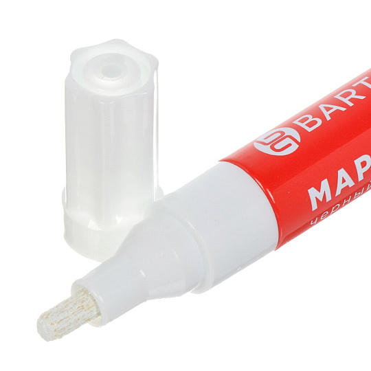 Маркер красящий по картону, металлу, пластику, стеклу, белый, Bartex