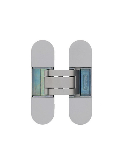 Петля Apecs, 110х30х6 мм, 3D-Z-CRM R15 B2B, 32701/34394, полимерное покрытие, скрытая, хром матовая