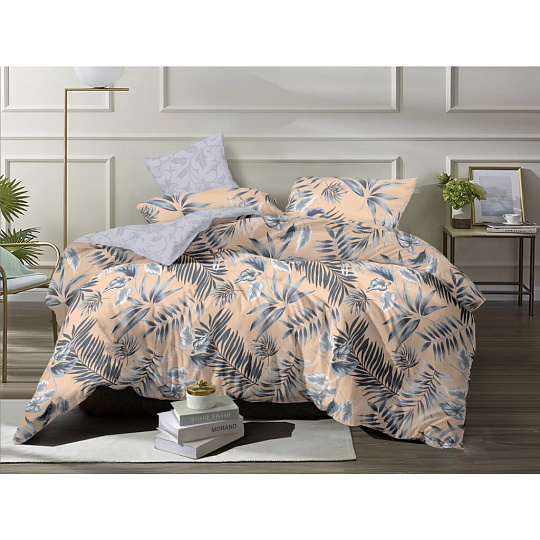 Постельное белье евро, простыня 215х240 см, 2 наволочки 70х70 см, пододеяльник 200х215 см, Бояртекс, поплин, коллекция Luxor, 5084