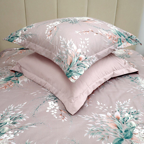 Постельное белье евро, пр220х240, 2н70х70, п200х220, Mcotton, м-сат, Лияна