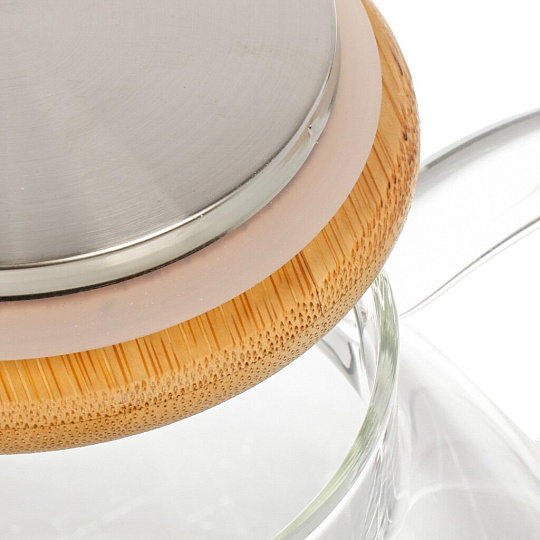 Чайник заварочный стекло, 1 л, с ситечком, с подставкой, RasheL, R8351