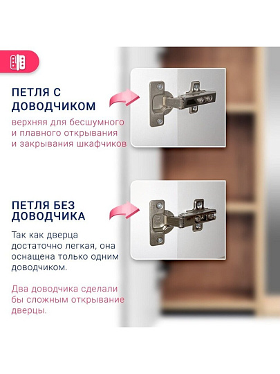 Зеркало со шкафом, правое, дуб бунратти, цемент, с полочкой, Doratiz, Фьорд 70, 2711.159