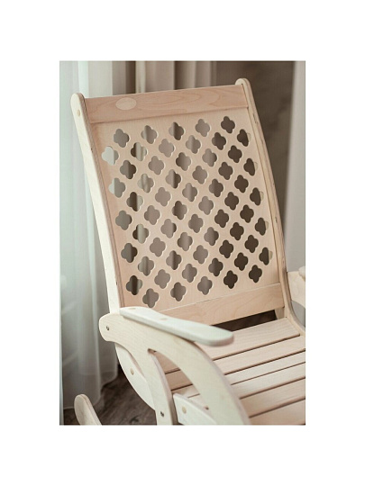 Кресло-качалка Дачное, дерево, цвет натуральный, 100 кг