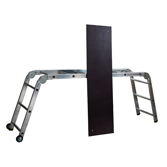 Подмости 1 секция, 6 ступеней, алюминий, 4.1 м, 150 кг, Alumet, SMS 363