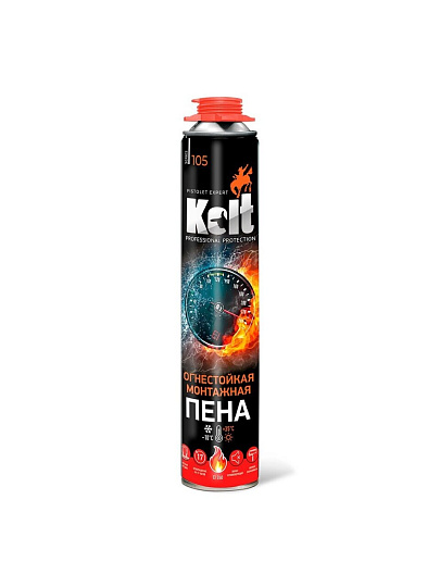 Пена монтажная Kolt, профессиональная, 55 л, 1 л, 900 г, огнестойкая, всесезонная