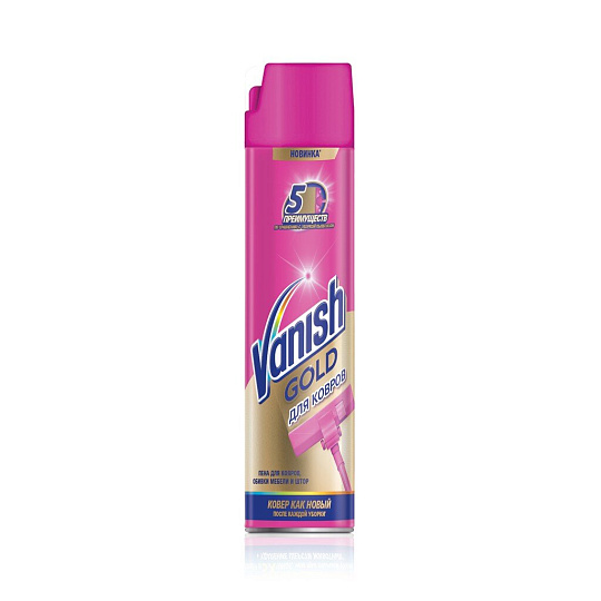 Чистящее средство Vanish, Чистота и Свежесть Активная пена, для чистки ковров, 600 мл