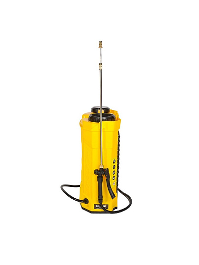 Опрыскиватель садовый аккумуляторный, Huter, 16 л, свинцово-кислотный, 8 А.ч, 12 В, пластик, ранцевый, телескопическая штанга, 1000 мм, SP-16AC, 70/13/29