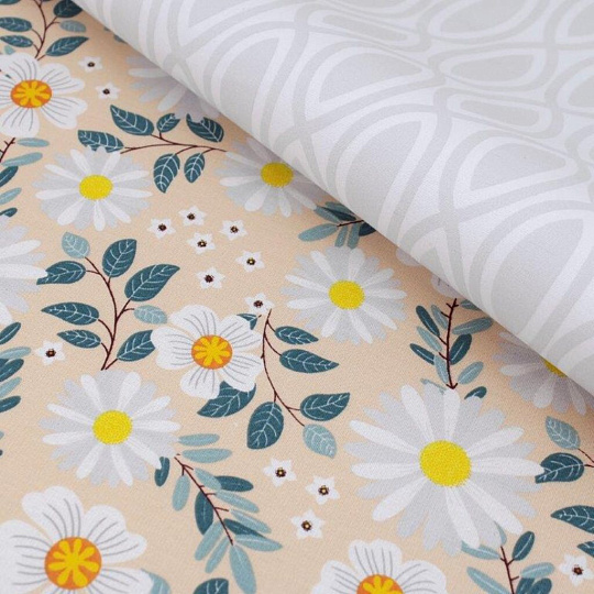 Постельное белье 1.5-спальное, простыня 150х215 см, 2 наволочки 50х70 см, пододеяльник 145х215 см, Teodora, ранфорс, Верано 4689-1+4708-а5