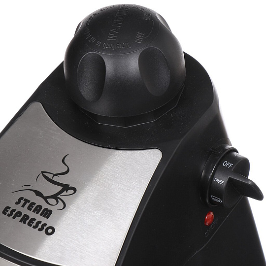 Кофеварка электрическая, рожковая, пластик, металл, 0.24 л, Centek, 800 Вт, 3.5 бар, противокапельная система, CT-1160