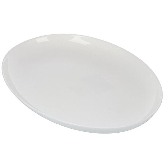 Блюдо стеклокерамика, овальное, 24х33 см, белое, Бэль, Daniks, LPKYP-130