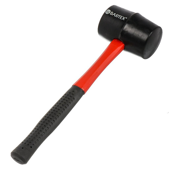 Киянка 450 г, резина, рукоятка фибергласовая, Bartex, B0202N/450