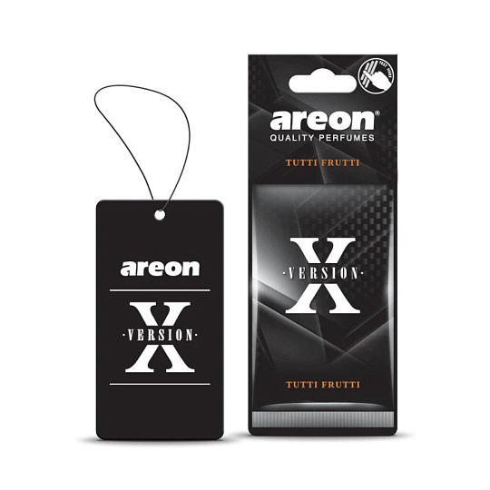Ароматизатор в машину подвесной, сухой, Areon, X-Version Тутти Фрутти, 704-AXV-007
