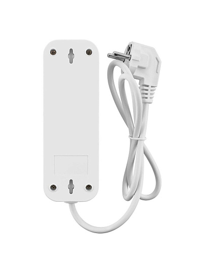 Удлинитель 3 гнезда, 7 м, с заземлением, 10 А, 2300 Вт, белый, TDM Electric, Народный, SQ1303-1043