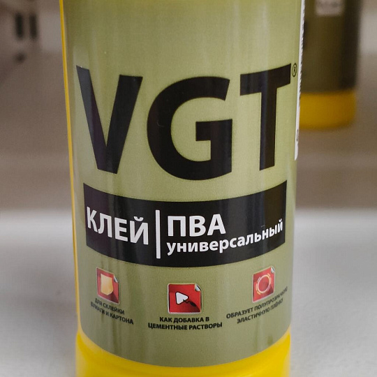 Клей ПВА VGT, универсальный, однокомпонентный, 100 г, 1154