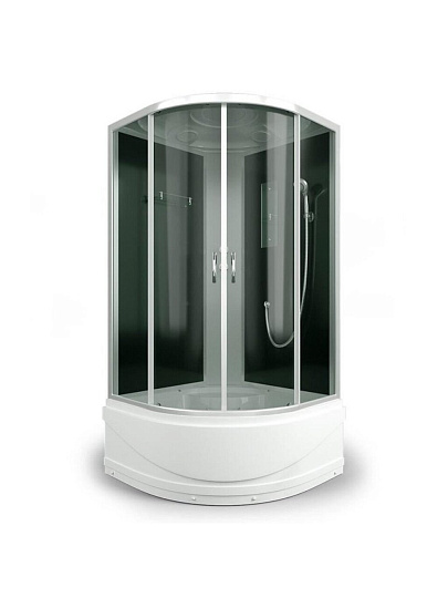 Душевая кабина высокий поддон, 100х100х215 см, тонированная, Erlit, ER3510TP-C4-RUS