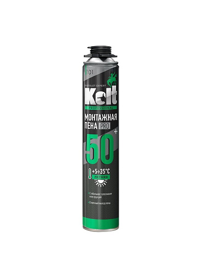 Пена монтажная Kolt, профессиональная, 50 л, 850 г, летняя