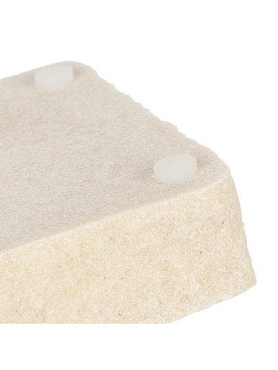 Мыльница настольная, Fora, Stone Natural, полирезина, FOR-STN036NAT
