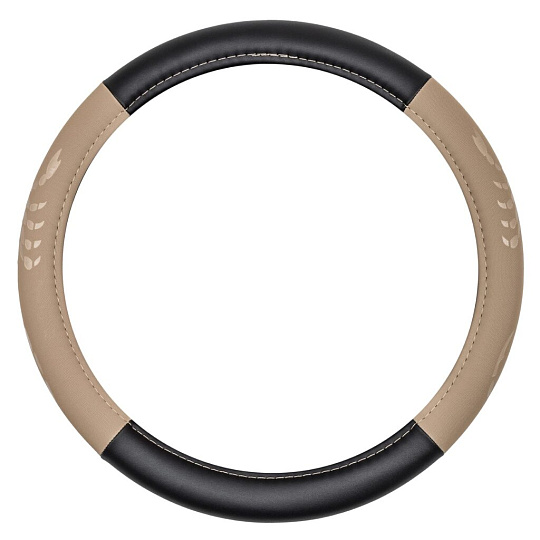 Оплетка на руль DSV, Black+Beige, R99301, черно-бежевая