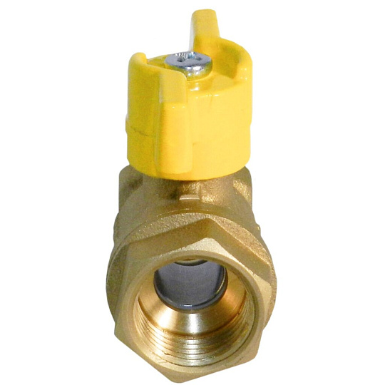 Кран для газа г-г, 3/4", ручка-бабочка, БАЗ