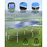 Стол складной металл, прямоугольный, 150х60х70 см, столешница МДФ, синий, Green Days - фото 7