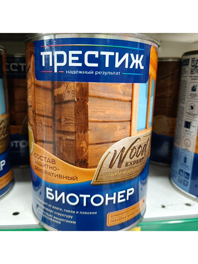 Пропитка Престиж, Биотонер, для дерева, орех, 0.9 л