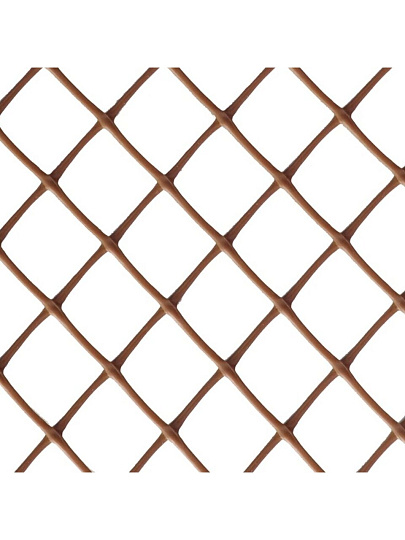 Сетка садовая пластмасса, ячейка 40 х 40 мм, 1000 см, ЗР-10, коричневая, Протэкт, З-40/1,5/10
