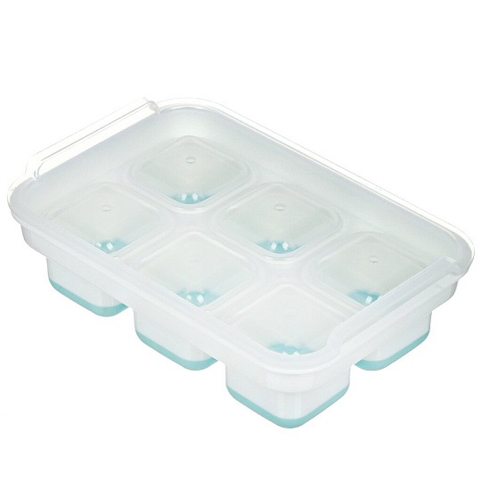 Форма для льда 20х13.5х5.4 см, пластик, силикон, с крышкой, Y4-7800