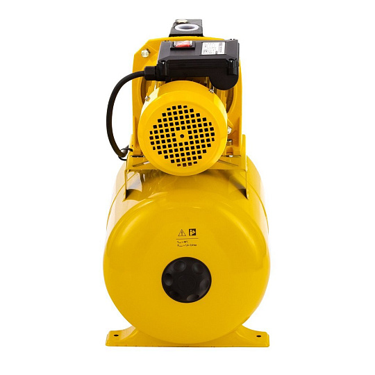 Насосная станция PS1100С, 1100 Вт, 4500 л/ч, ресивер 24 л, подъем 46 м, чугун, Denzel, 97215
