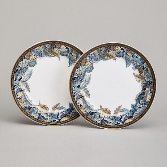 Набор тарелок закусочный, фарфор, 2 шт, 20.5 см, круглый, Art Collection, Lefard, 590-693
