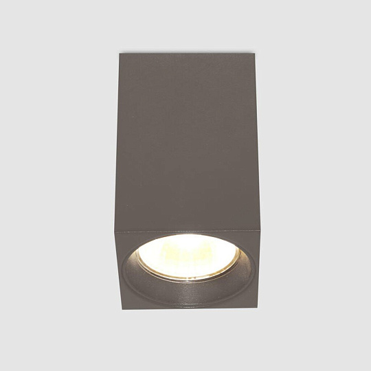 Светильник накладной General Lighting Systems, Прямоугольник, 50 Вт, GU10, на 1 лампочку, IP20, d6х6х10 см, Спот, графит, 661845