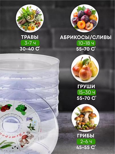 Сушилка для овощей, фруктов Ветерок-2 ЭСОФ-2-0,6/220-02, 6 поддонов, 600 Вт, + поддон для пастилы