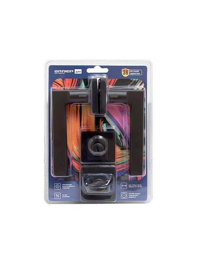 Комплект для сантехнической двери Аллюр, ВЕНСАН BL+L7050S BL+BK-S1 BL (26150/S7050), 15201, черный матовый