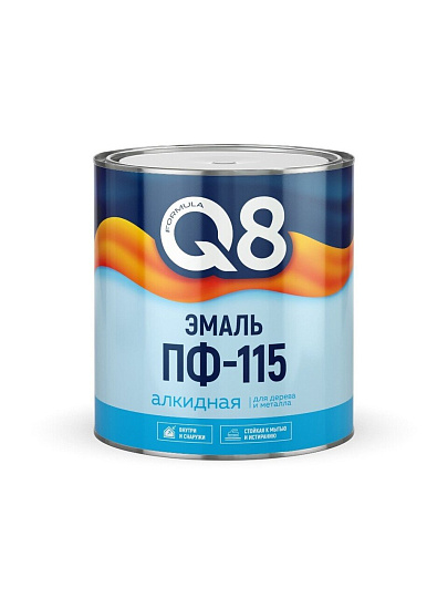 Эмаль Formula Q8, ПФ-115, алкидная, глянцевая, морская волна, 2.6 кг