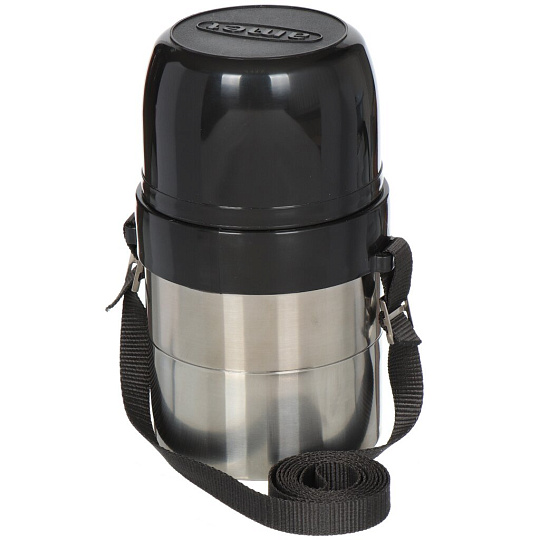 Термос для еды, нержавеющая сталь, 0.5 л, широкая горловина, Амет, Дорожный, колба нержавеющая сталь, 1с666