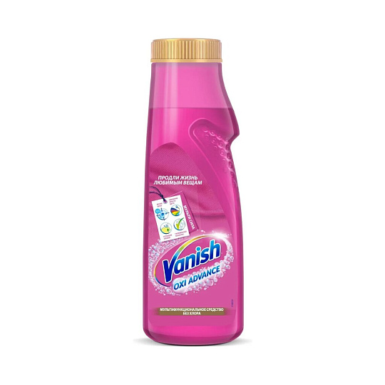 Пятновыводитель Vanish, Мультисила, 400 мл, гель, для стирки цветного белья, кислородный, 3187934