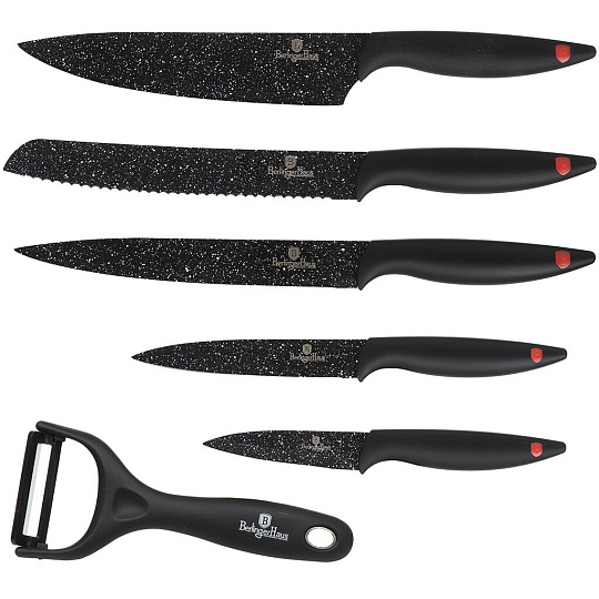 Набор ножей стальных Berlinger Haus Stone Touch Line 2007-ВН в подарочной упаковке, 6 предметов