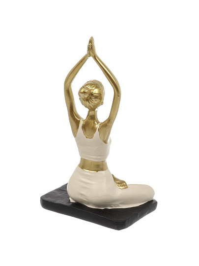 Фигурка декоративная полистоун, Йога, 7х6х13.5 см, A020257
