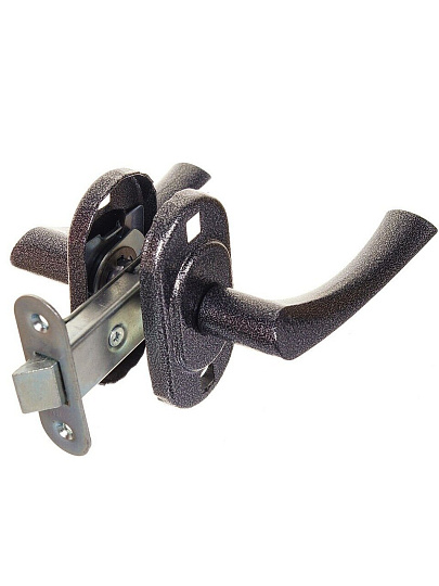 Защелка врезная, Омега, ЗЩ2.03, 00-00004352, серебряная