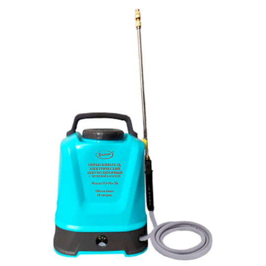Опрыскиватель аккумуляторный, Умница, 10 л, Li-ion, 2.6 А.ч, 12 В, пластик, 3.1 л/мин, ОЭ-10л-ЛБ