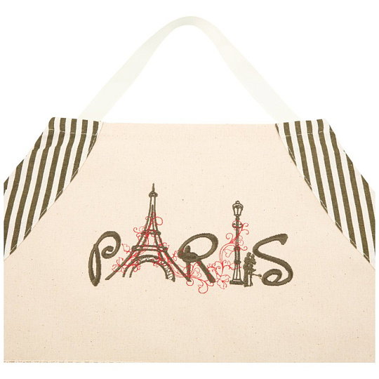 Фартук "paris ",100% х/б, хаки\бежевый, 850-605-33