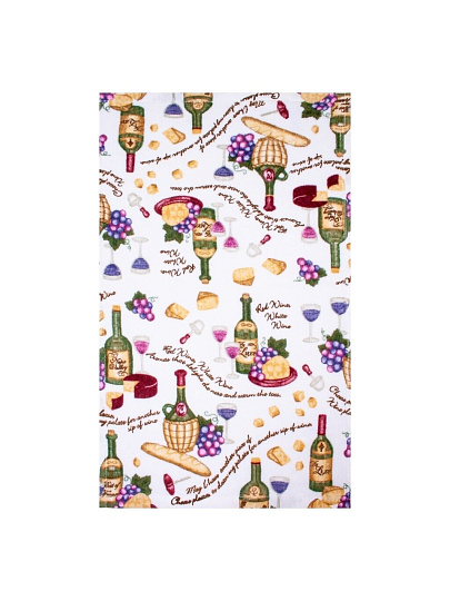 Полотенце кухонное махровое, 30х50 см, 350 г/м2, 100% хлопок, Barkas, Таверна-999, Китай